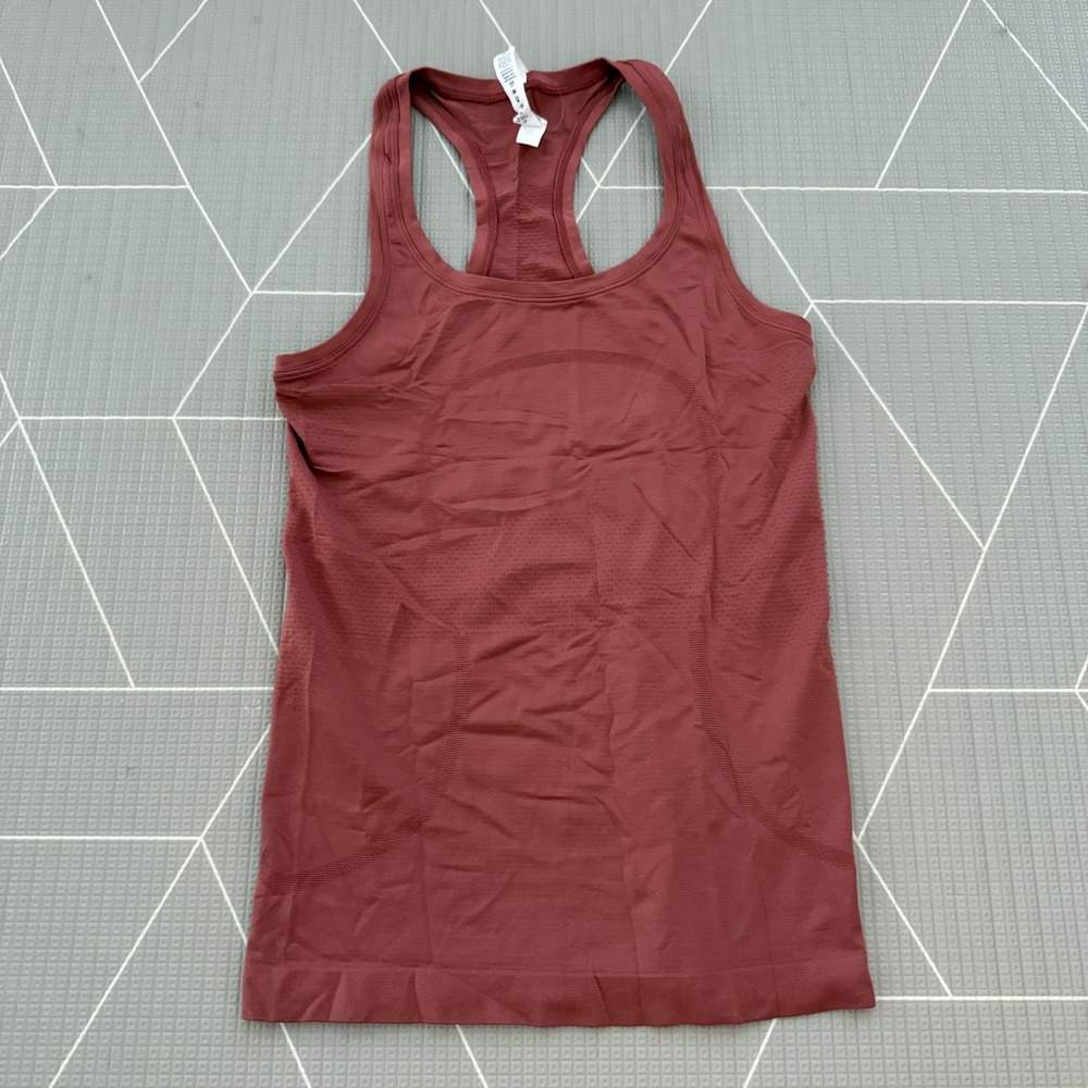 Lululemon Swiftly Tech Racerback‎ Size 4 Rust Ora… - image 1